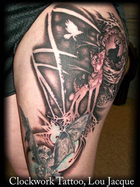 Tattoos - Black and grey with color - 67855