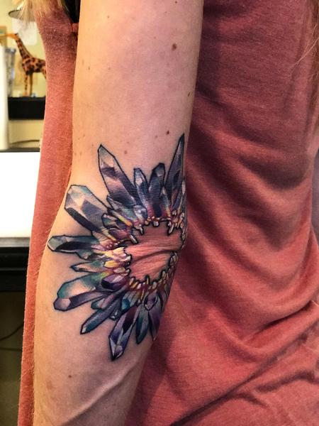 Tattoos - Elbow Crystal's on Leah - 127527
