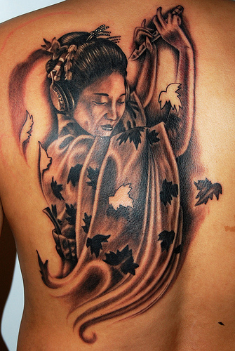 Modern Musical Geisha by Marvin Silva: TattooNOW