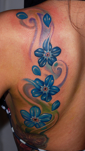 Custom Flower Tattoo By Marvin Silva Tattoonow