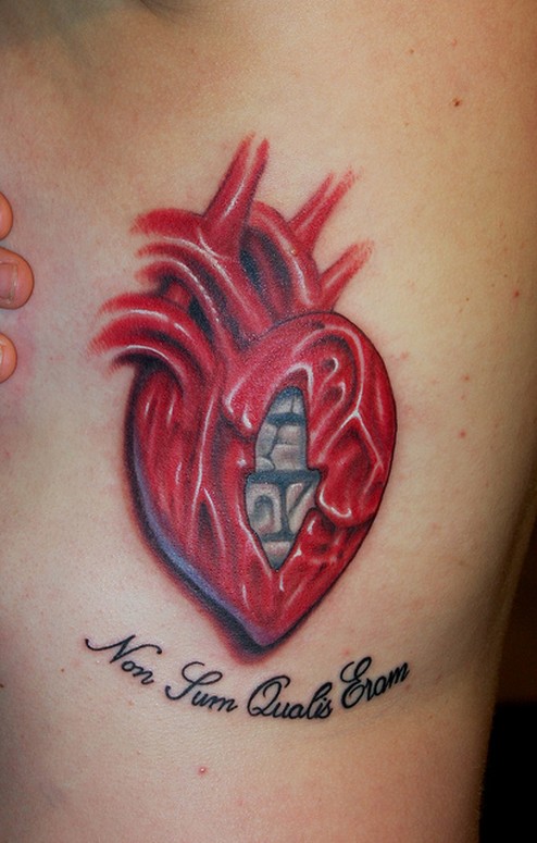 Heart Tattoo by Marvin Silva: TattooNOW