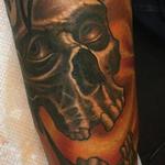 Tattoos - Skull Face Filler Tattoo - 106744