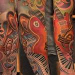 Tattoos - Custom Music Sleeve Tattoo - 109982