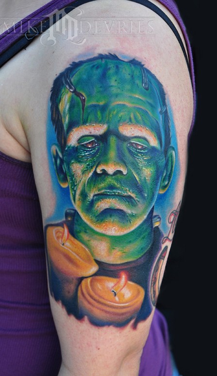 Frankenstein Tattoo by Mike DeVries: TattooNOW