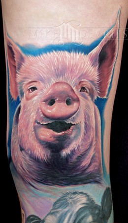 Tattoos - Pig Tattoo - 40994