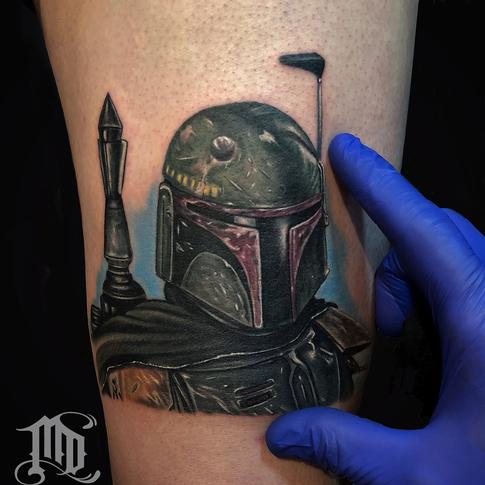 Boba Fett Mini tattoo