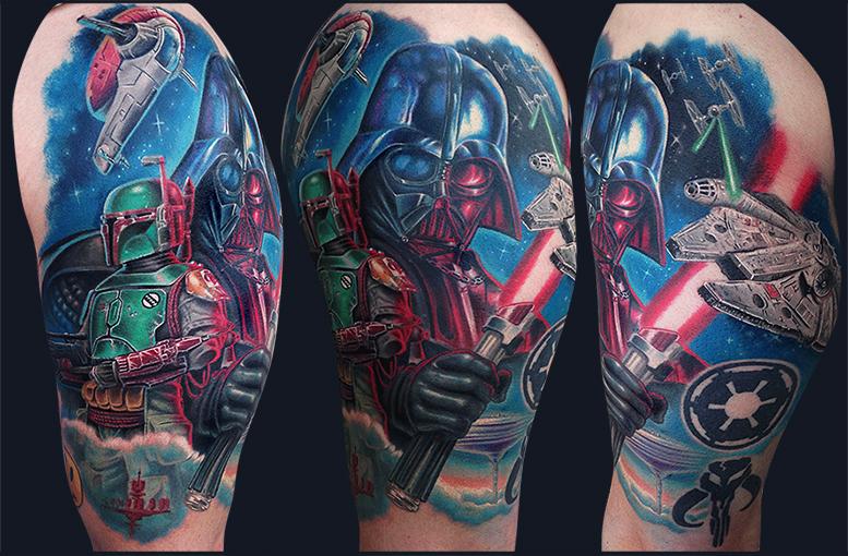 Star Wars and Alien tattoo sleeves by Craig Holmes by CraigHolmesTattoo on  DeviantArt
