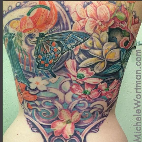 Michele Wortman - Emilys Floral Filagree backpiece ( in progress)