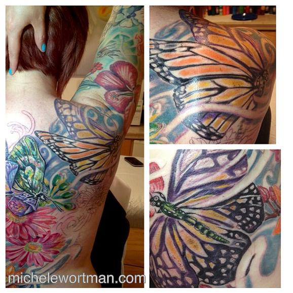 Michele Wortman - Amys Butterfly Garden back (in progress)