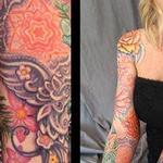 Tattoos - Lisas  Feathers and Flowers bodyset - 117140