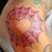 Tattoos - SpiderWeb Heart Tatto - 70304