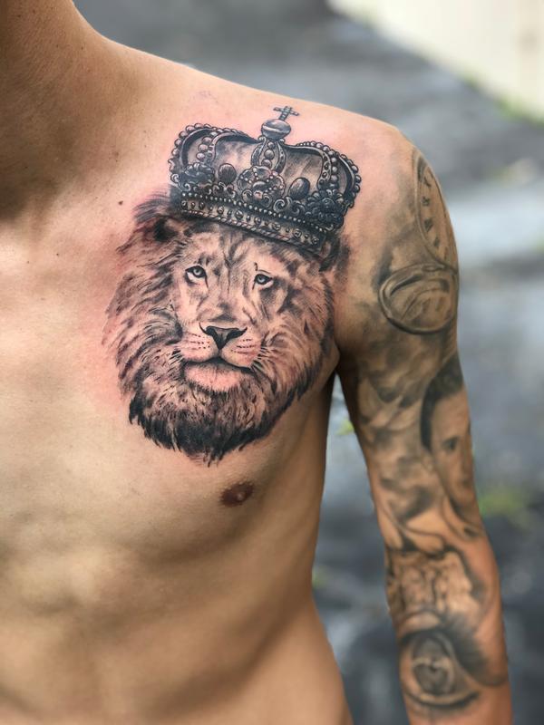 Chest Realism Animal tattoo at theYou.com
