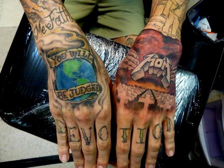 Tattoos - Metallica tattoo hands - 64081