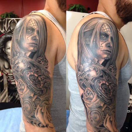 Tattoos - day of the dead/ dia de los muertos - 129453