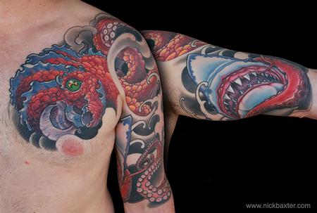 Tattoos - Octopus vs Shark - 139104