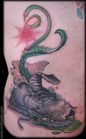 Tattoos - Boot Flowerbud - 62961