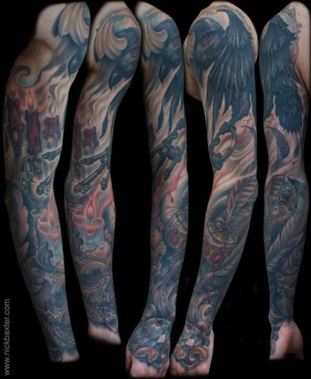 Tattoos - Gothic Still Life Sleeve - 123232