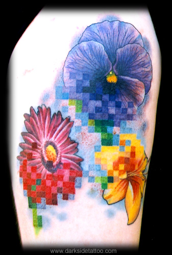 Nick Baxter - Monicas pixel flowers