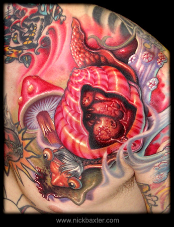 Tattoos - Snail Fetus Cesarean - 13647
