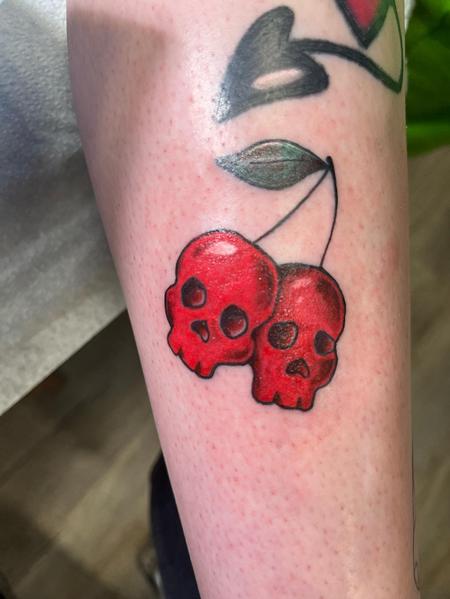 Cherry Skulls by Sketchy Shay_