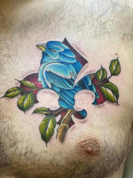 Tattoos - Bird and Saints Symbol - 145368