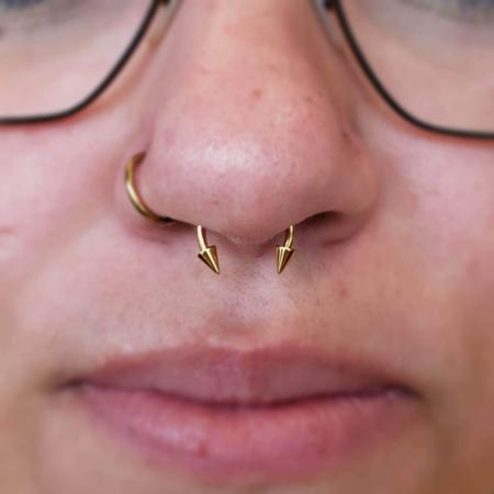 Nostril and Septum Piercing by Ms. Kaitlin_