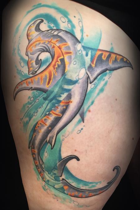 Tattoos - Hammerhead Shark - 128554