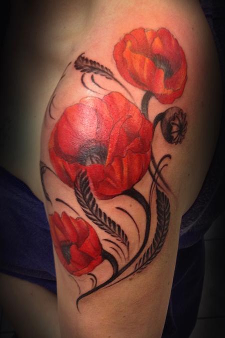 Tattoos - Poppies - 128535