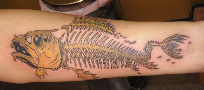 50 Fish Skeleton Tattoo Designs For Men  XRay Ink Ideas