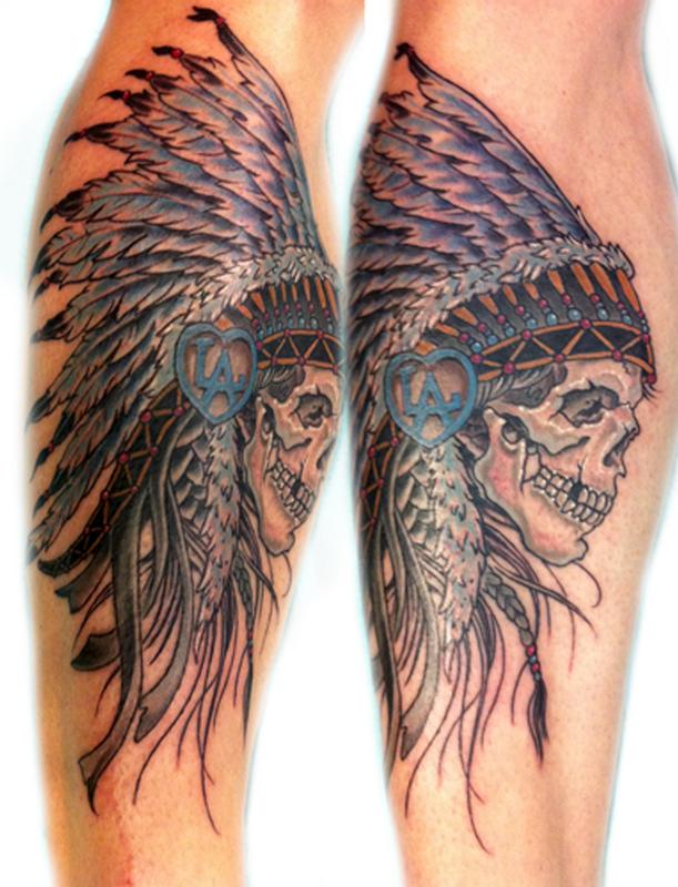 Indian skull by Phil Robertson: TattooNOW