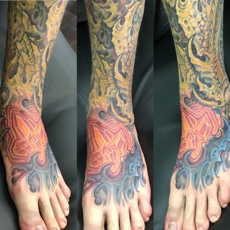 Tattoos - Biomech and crystal tattoo - 134186