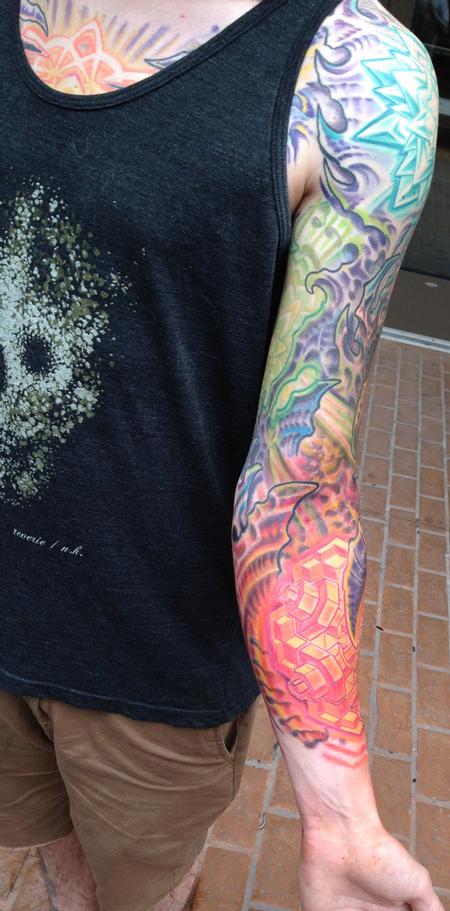 Tattoos - bio sleeve in progress - 93361