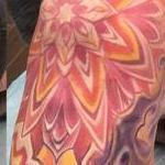 Tattoos - Bio mech mandala knee tattoo - 142906