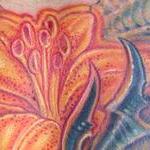 Tattoos - Biomech and glowing lily tattoo  - 141070