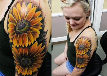 Tattoos - Kirstie's Sunflowers - 134331