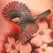 Tattoos - Bird and Flowers - 76917