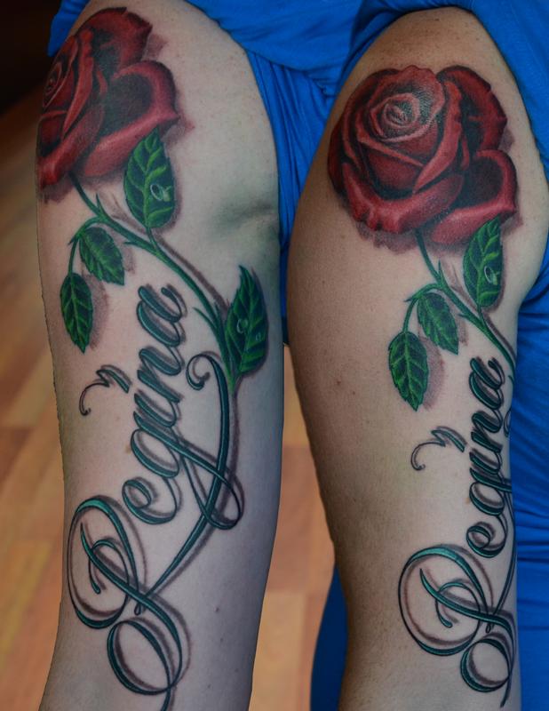 Rose Stem Temporary Tattoo  EasyTatt