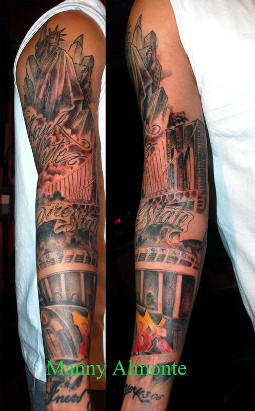 Bronx Sleeve by Manny Almonte: TattooNOW