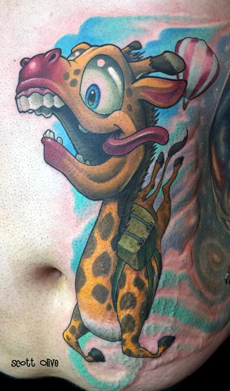 Scott Olive - Sky Diving Giraffe