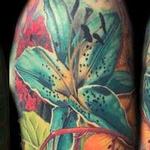 Tattoos - color realism flowers - 123333