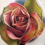 Tattoos - Color Realism Rose - 123327