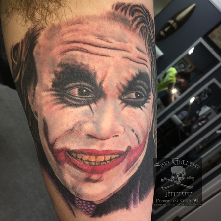 Tattoos - Color portrait of The Joker  - 142718