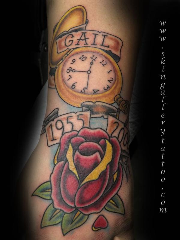 Clock tattoo about life  Memorial tattoo designs Tattoos Memorial tattoo