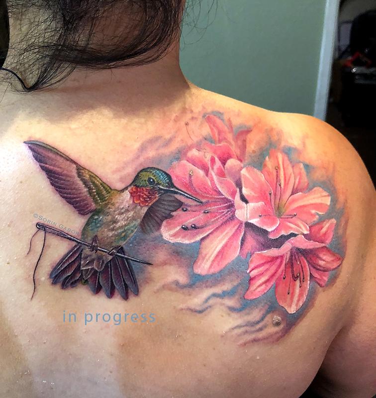 Hummingbird tattoo hires stock photography and images  Page 2  Alamy