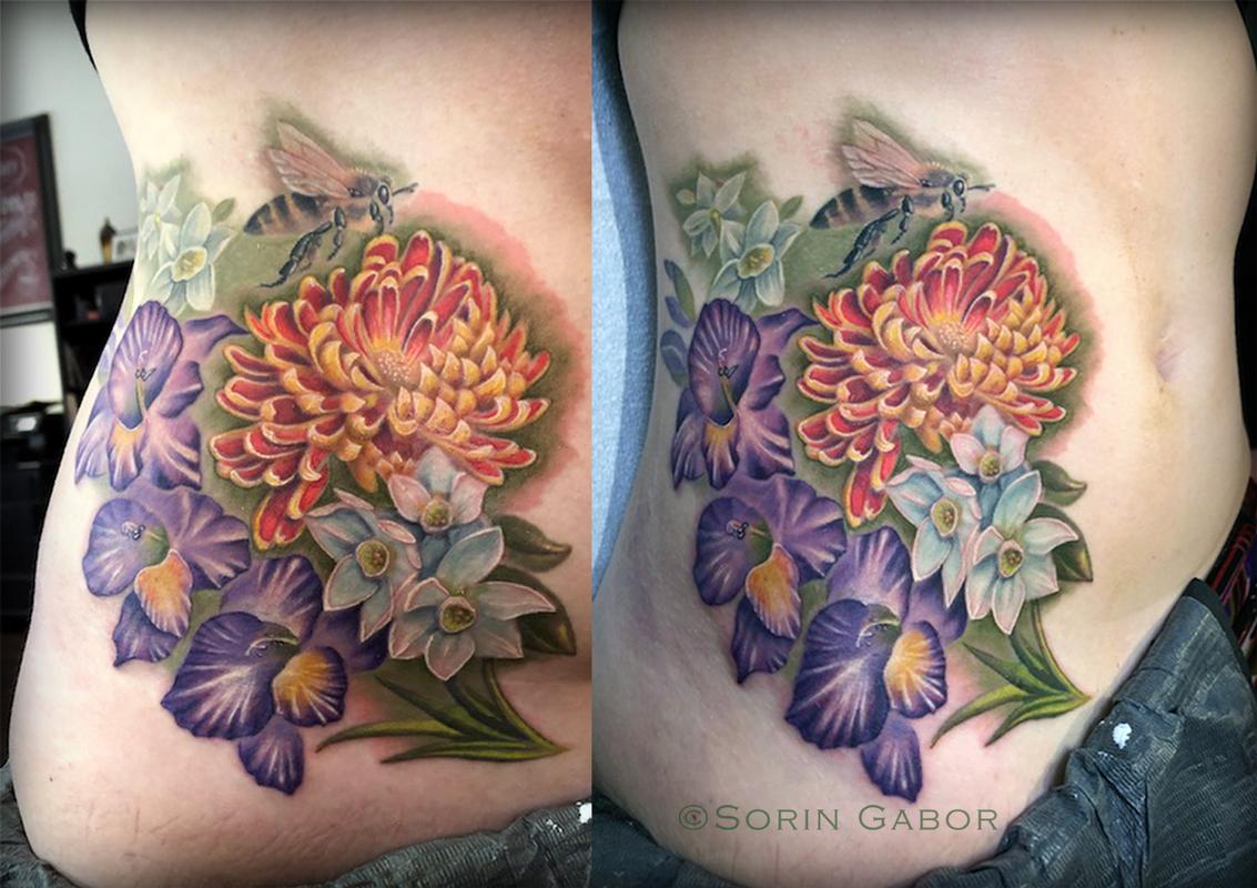 Tattoo Connect on Twitter Bees and flowers tattoo on arm by  Melbournebased tattoo artist avalontattoo done at thegrandillusiontattoo  via Instagram beestattoo flowerstattoo traditionaltattoo  httpstcoup6bHJpRJ1  Twitter