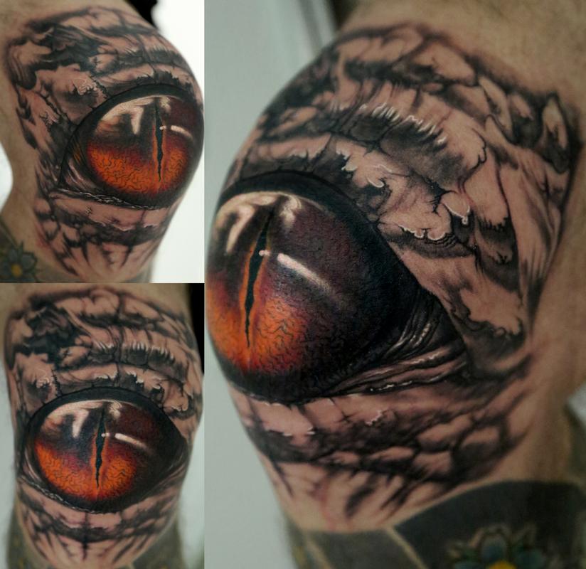 Knee Eye by Stefano Alcantara: TattooNOW