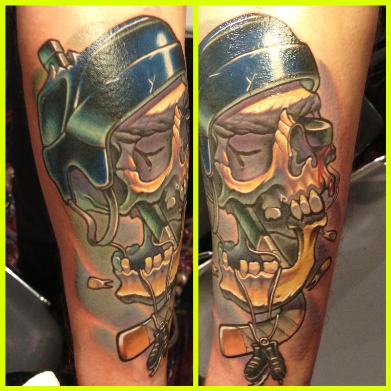 Hockey Skull by Steve Wimmer: TattooNOW