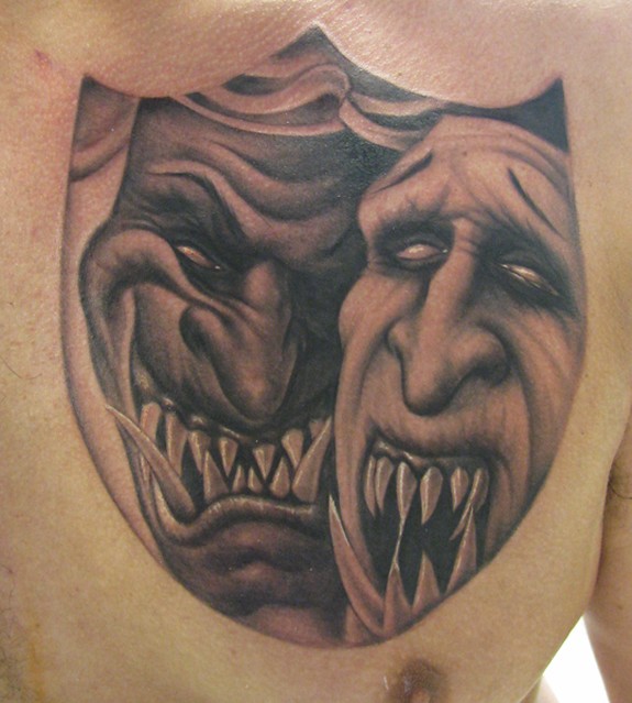 Top 9 Mask Tattoo Designs And Pictures  Styles At Life
