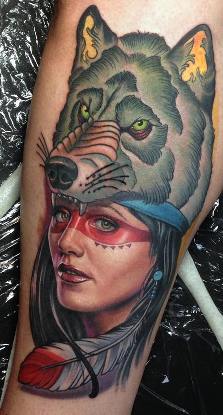 Indian Wolf Tattoo  Dark Templar Tattoo  Studio Tatuażu Oświęcim