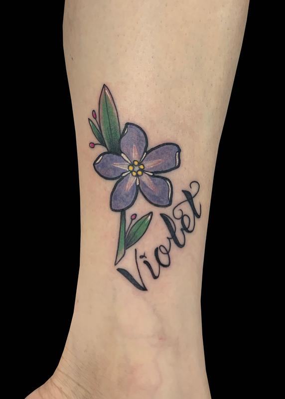 Violets | violet-color-realistic-flowers-3d-tattoo-beautiful… | Flickr